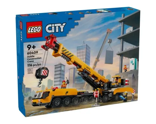 Конструктор LEGO City Жовтий пересувний будівельний кран (60409)