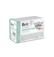 Вологий корм для кішок Brit GF VetDiets Urinary and Stress Relief з індичкою 12x85 г (8595602566778)