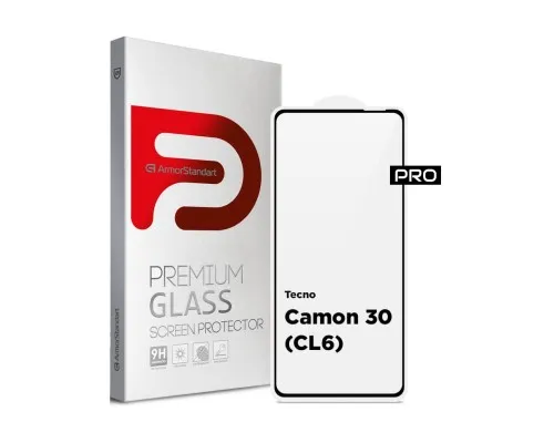 Скло захисне Armorstandart Pro Tecno Camon 30 (CL6) Black (ARM77128)