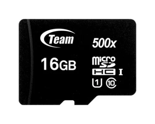 Карта памяті Team 16GB microSDHC class 10 UHS-I (TUSDH16GCL10U02)