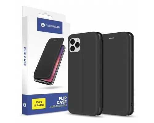 Чохол до мобільного телефона MakeFuture Flip Case (Soft-Touch PU) Apple iPhone 11 Pro Max Black (MCP-AI11PMBK)