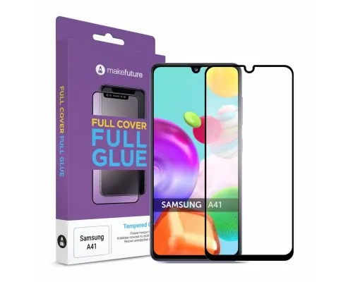 Скло захисне MakeFuture Samsung A41 Full Cover Full Glue (MGF-SA41)