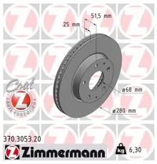 Тормозной диск ZIMMERMANN 370.3053.20