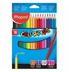 Карандаши цветные Maped Color Peps Classic 18 цв. (MP.183218)