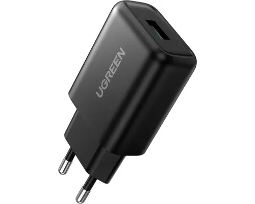 Зарядное устройство Ugreen CD122 18W USB QC 3.0 Charger (Black) (70273)