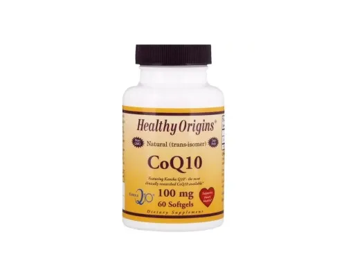 Антиоксидант Healthy Origins Коензим Q10, Kaneka (COQ10), 100 мг, 60 желатинових капсул (HO35016)
