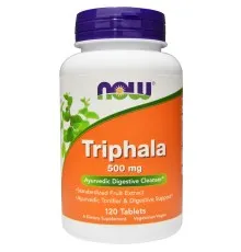 Травы Now Foods Трифала, Triphala, 500 мг, 120 таблеток (NOW-04764)