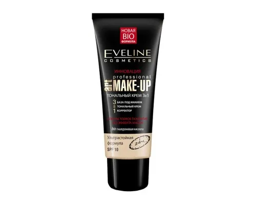 Тональний крем Eveline Cosmetics Art Professional Make-Up 3в1 Пастельний 30 мл (5907609336897)