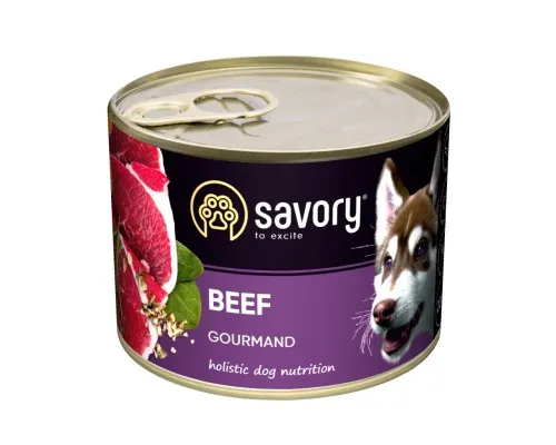 Консерви для собак Savory Dog Gourmand яловичина 200 г (4820232630426)