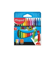Олівці кольорові Maped Color Peps Wax Crayons воскові 12 кольорів (MP.861011)