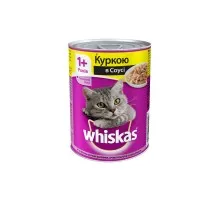 Консервы для кошек Whiskas с курицей в соусе 400 г (5900951020889)