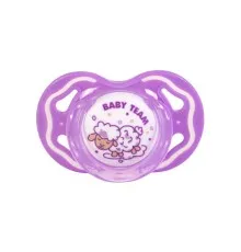 Пустышка Baby Team силиконовая, классическая, 6+ мес (3014_фиолетовый)