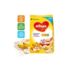 Детская каша Milupa Молочная Рисовая с бананом 210 г (5900852930027)