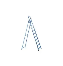 Лестница Work's стремянка металлическая - 410 (10 ст., синяя) (63277)