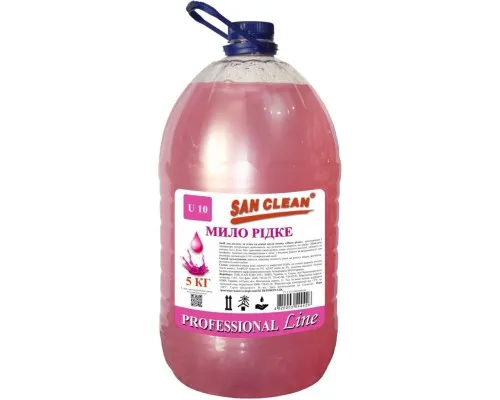 Рідке мило San Clean Рожеве 5 кг (4820003544426)