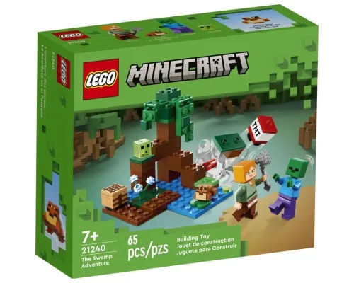 Конструктор LEGO Minecraft Пригоди на болоті 65 деталей (21240)