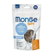 Ласощі для котів Monge Gift Cat Kitten форель і молоко 60 г (8009470085014)