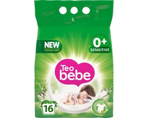 Пральний порошок Teo bebe Cotton Soft Sensitive Green 2.4 кг (3800024020629)