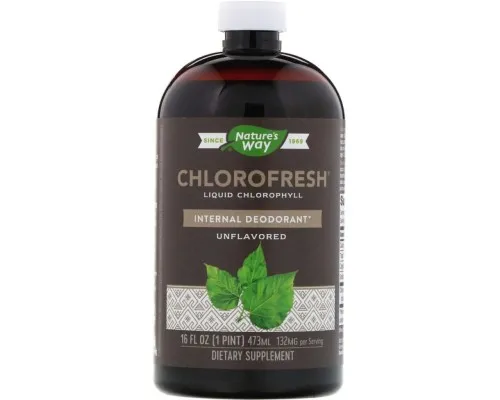 Трави Natures Way Рідкий Хлорофіл, Liquid Chlorophyll, (не ароматизований), 473 (NWY-03502)