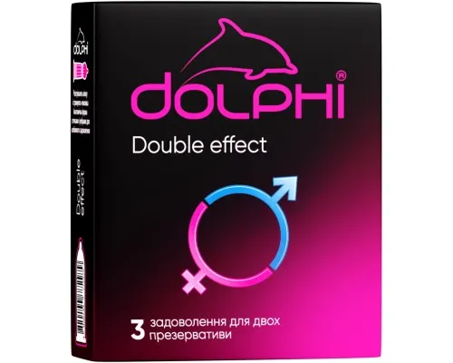 Презервативы Dolphi Double Effect 3 шт. (4820144772979)
