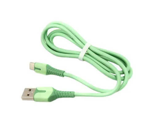 Дата кабель USB 2.0 AM to Type-C 1.0m mint Dengos (PLS-TC-IND-SOFT-MINT)