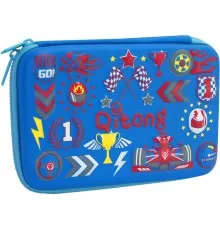Пенал Cool For School з тисненням 1 відділення Блакитний (QT-3992-Blue)