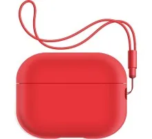 Чохол для навушників Armorstandart Silicone Case with straps для Apple Airpods Pro 2 Red (ARM68614)