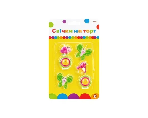 Свічка Maxi Весна 6 шт на торт (MX624030)