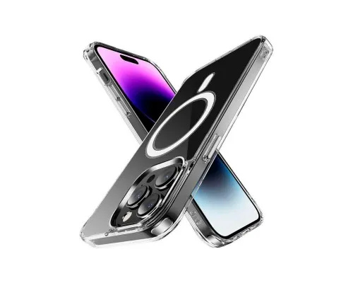 Чохол до мобільного телефона 2E Basic Apple iPhone 15 Transparent MagSafe Cover Clear (2E-IPH-15-OCLS-CL)