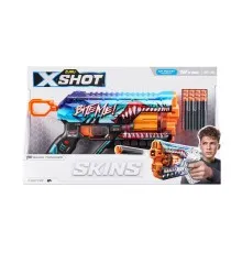 Игрушечное оружие Zuru X-Shot Быстрострельный бластер Skins Griefer Shark Thrasher (12 патронов) (36561В)