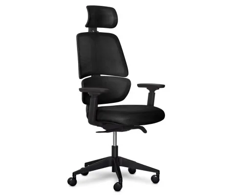 Офісне крісло Mealux Leo Air Plus Black (Y-546 KB)