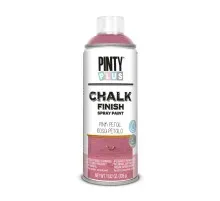 Краска-аэрозоль Pintyplus на водной основе Chalk-finish, Розовая темная, 400 мл (8429576230604)