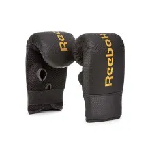Боксерські рукавички Reebok Boxing Mitts Тренувальні чорний, золото RSCB-11130GD OSFM (885652018395)