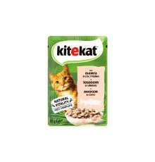 Влажный корм для кошек Kitekat с лососем в соусе 85 г (5900951307348)