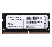 Модуль пам'яті для ноутбука SoDIMM DDR4 8GB 2666 MHz Prologix (PRO8GB2666D4S)