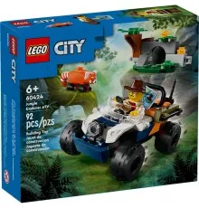 Конструктор LEGO City Квадроцикл для дослідження джунглів Місія Червоної панди (60424)