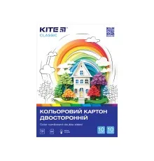 Цветной картон Kite А4 двухсторонний Classic 10 листов (K-255)