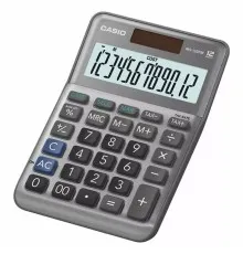 Калькулятор Casio MS-120FM-WA-EP, сірий (CALC-CAS-MS-120FM-WA)