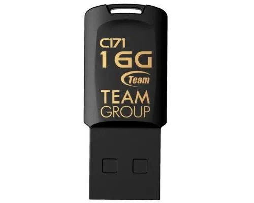 USB флеш накопичувач Team 16GB C171 Black USB 2.0 (TC17116GB01)