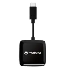 Считыватель флеш-карт Transcend USB 3.2 Gen 1 Type-C SD/microSD Black (TS-RDC3)