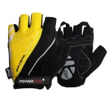 Велоперчатки PowerPlay 5024 Black/Yellow L (5024D_L_Yellow)