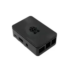 Корпус к промышленному ПК Raspberry Pi Pi 3 model B/B+, пластиковый, чорный, с лого (RA179)