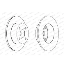 Тормозной диск FERODO DDF1487