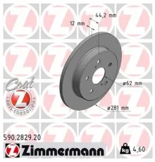 Гальмівний диск ZIMMERMANN 590.2829.20