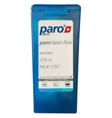Зубная нить Paro Swiss classic-floss вощеная с мятой и фторидом 200 м (2100000018680)