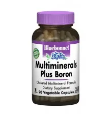 Мінерали Bluebonnet Nutrition Мультімінерали + Бор з Залізом, 90 гелевих капсул (BLB0210)