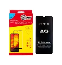Стекло защитное Dengos Full Glue Matte для Samsung Galaxy A03s (black) (TGFG-MATT-39)