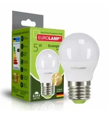 Лампочка Eurolamp LED G45 5W E27 4000K 220V (LED-G45-05274(P))