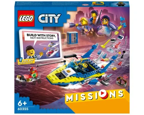 Конструктор LEGO City Missions Детективные миссии водной полиции 278 деталей (60355)