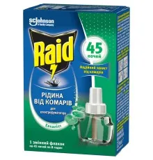Рідина для фумігатора Raid від комарів 45 ночей з евкаліптом (4620000431763)